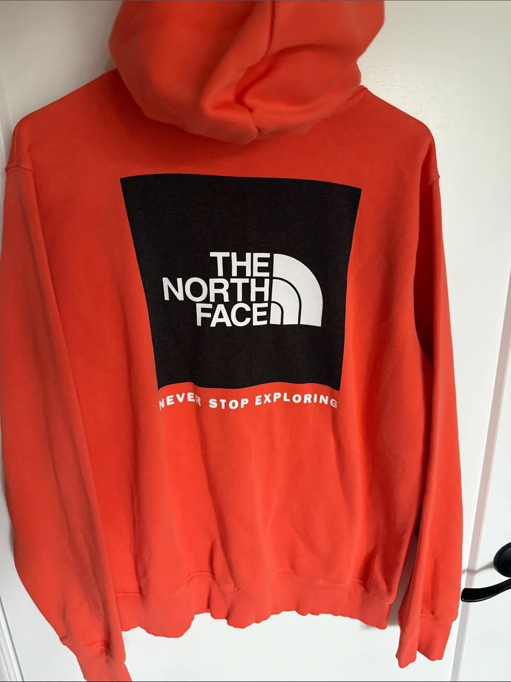 The North Face Men's Orange Hoodie Sweatshirt